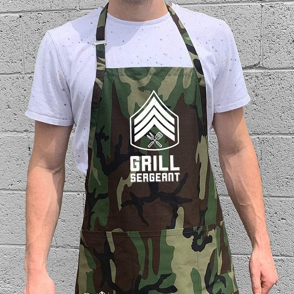 funny grilling aprons for men: grill sergeant