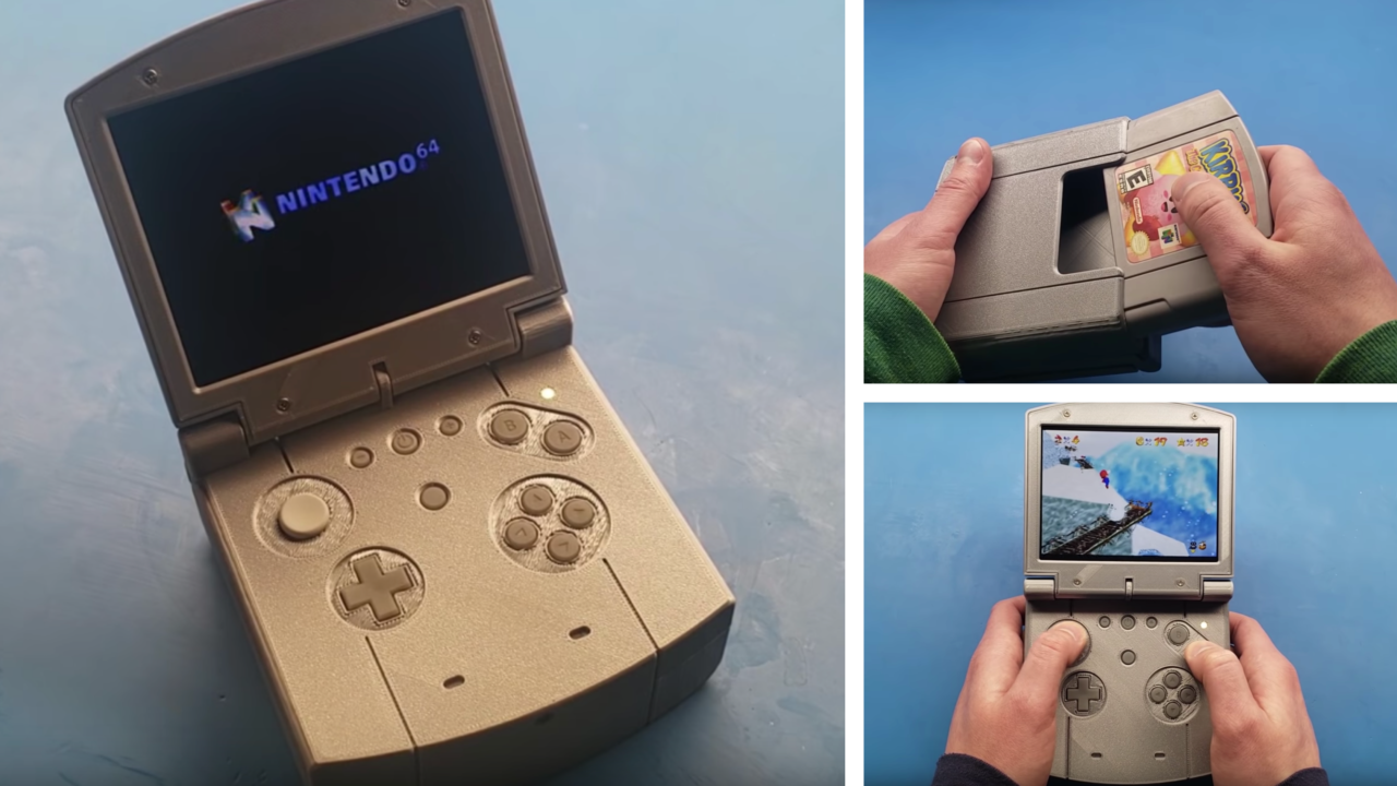 This Pocket-Sized Nintendo 64 is Modeled After a Game Boy Advance SP