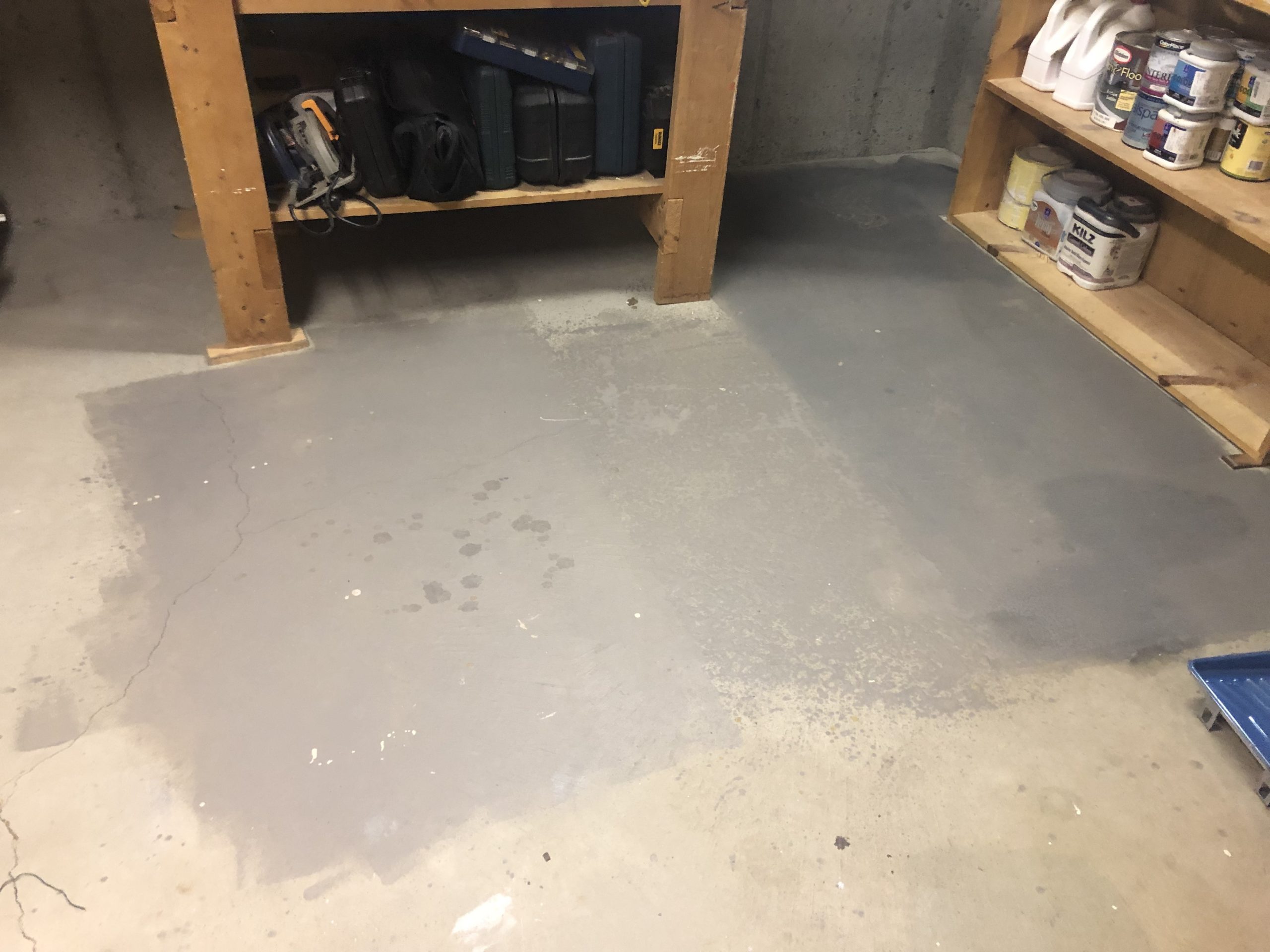 how to stain concrete floors - diy basement upgrade for cheap