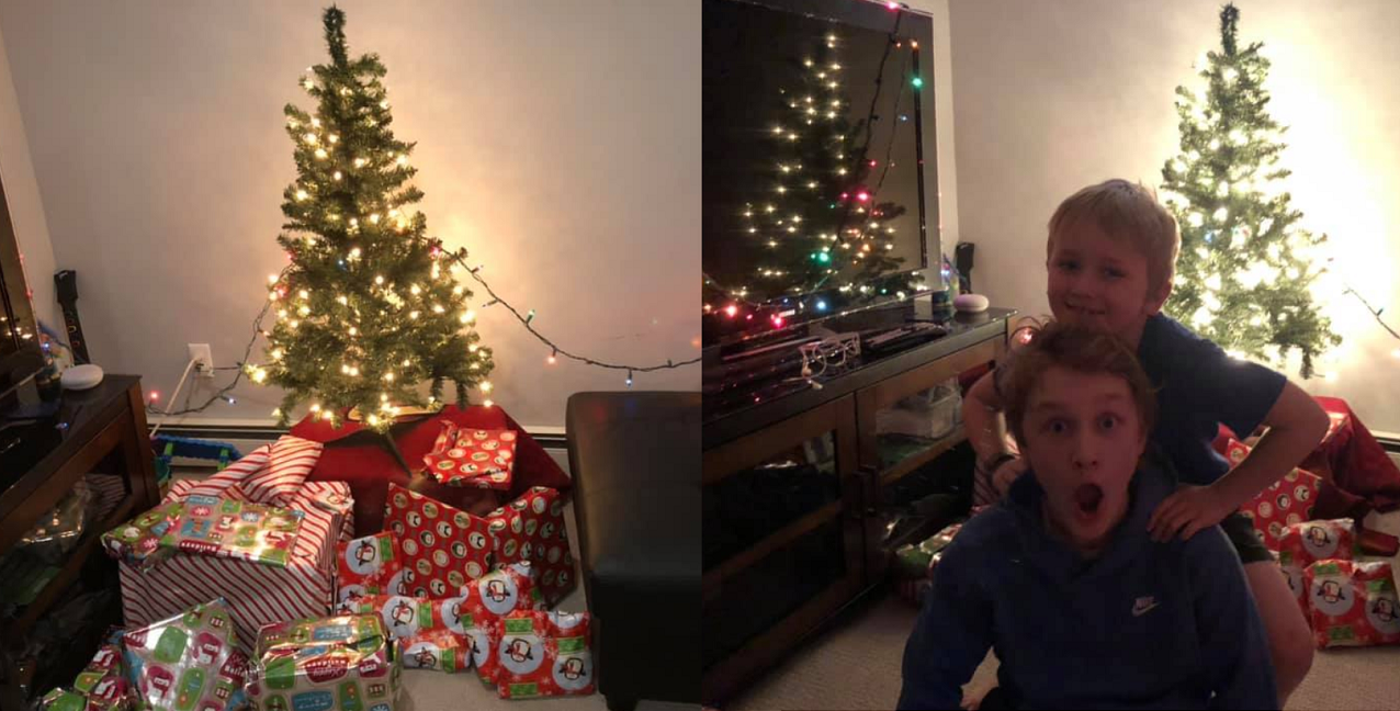 Dad Surprises Kids With Quarantine Christmas