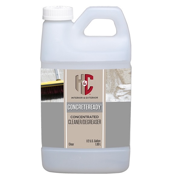 best products for staining concrete floors: H&C ConcreteReady Cleaner/Degreaser