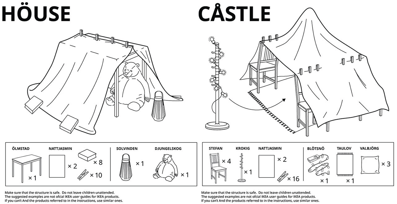 IKEA Released Instructions on How to Build the 6 Best Blanket Forts For  Your Home Quarantine