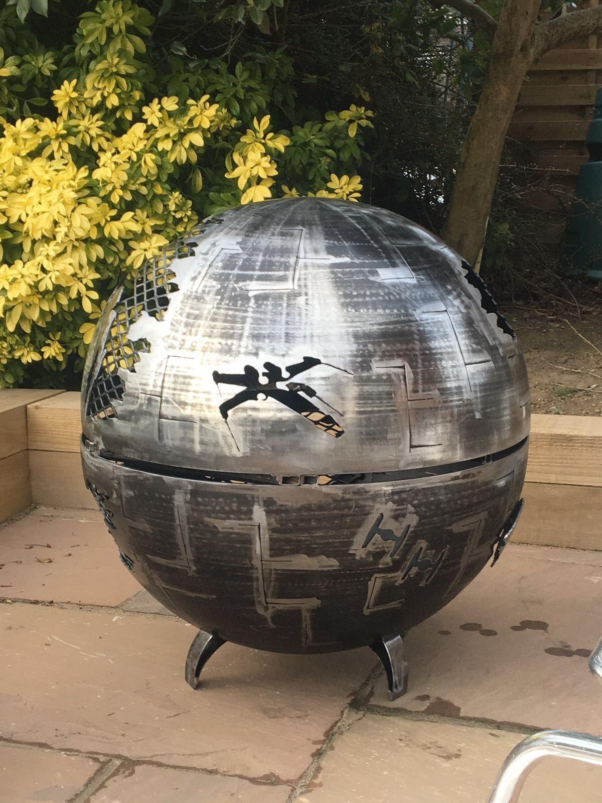 death star wood burner