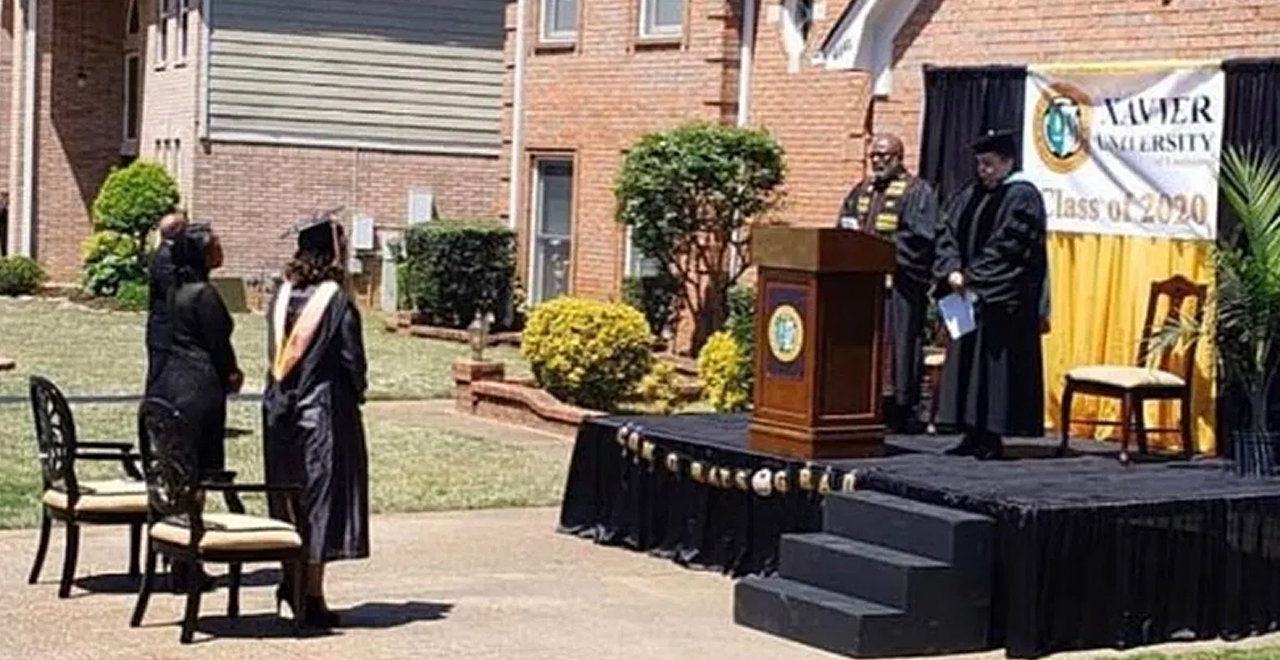 Driveway Graduation Ceremony