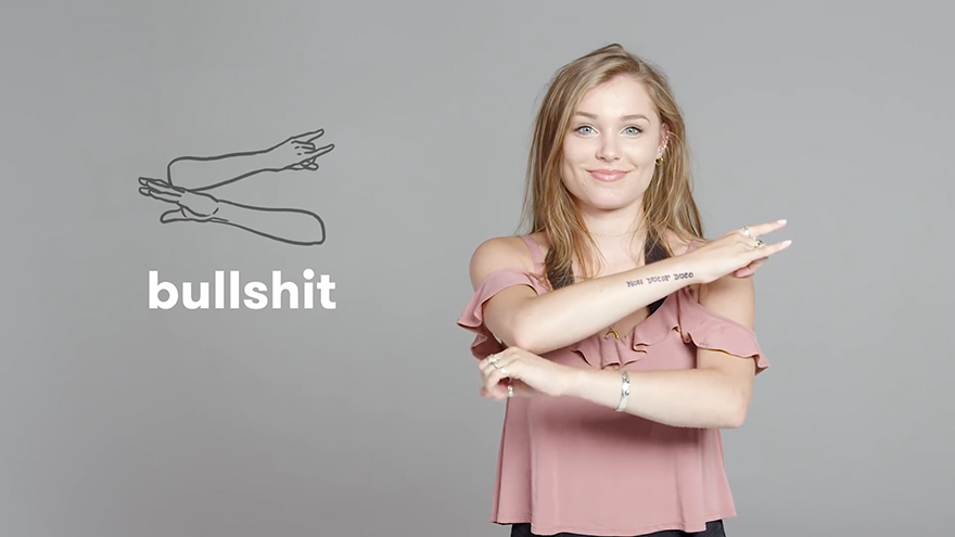 "Bullshit" in Sign Language