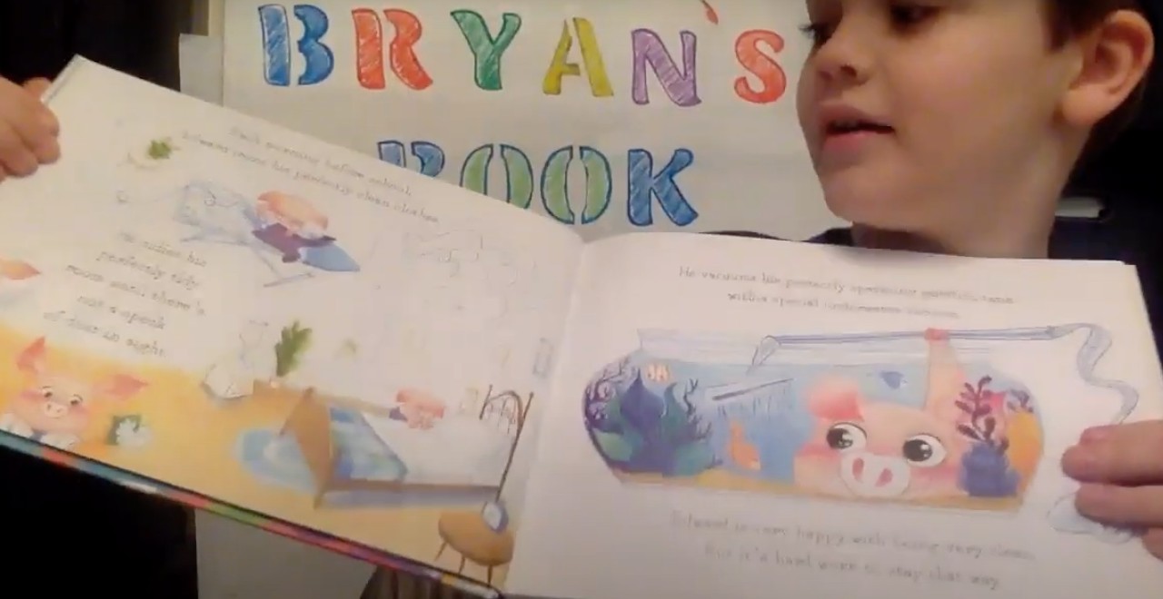 7-Year-Old Creates “Bryan’s Book Corner”, Reads to Kids Who Miss Story Time