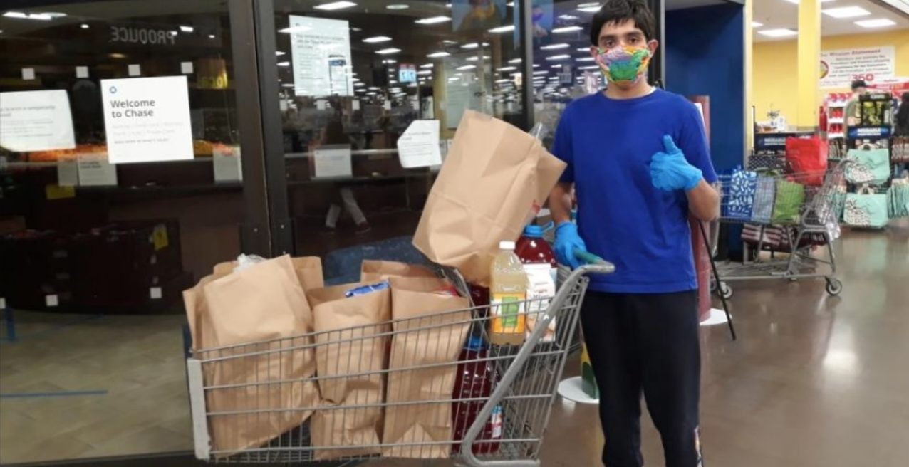 Shopping with PPE