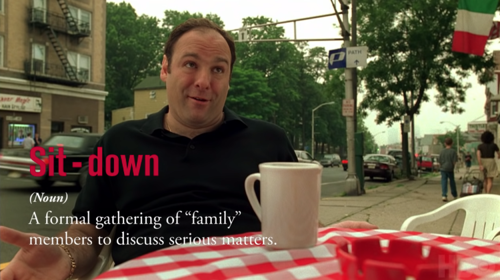 Sopranos Diction: Sit-Down