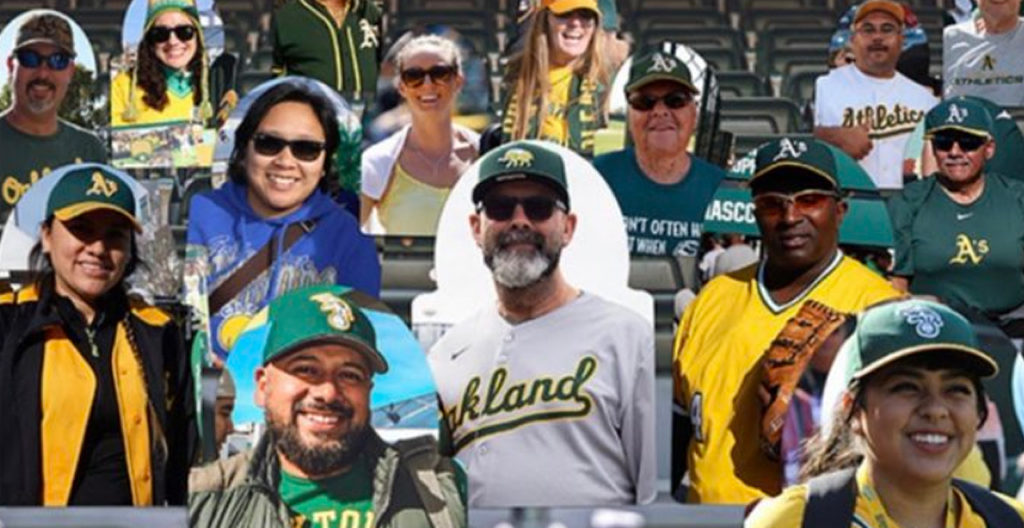 cardboard fans on a stick