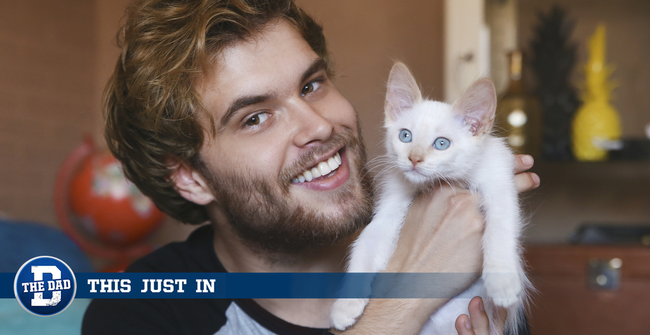 Local Cat Dad Knows Exactly What Father With Newborn is Going Through