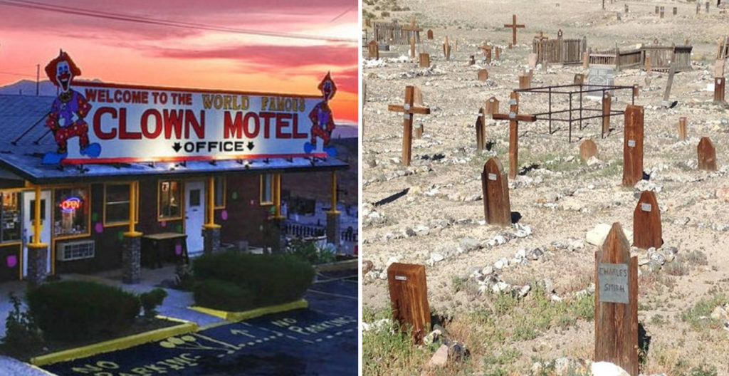 This Haunted Clown Motel Is Conveniently Located Beside A Cemetery this-haunted-clown-motel-is-conveniently-located-beside-a-cemetery