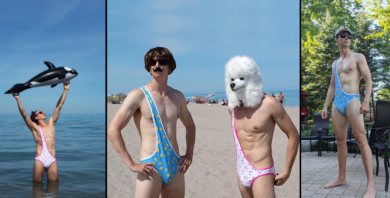 Canadian Friends Invent Brokini Bathing Suits