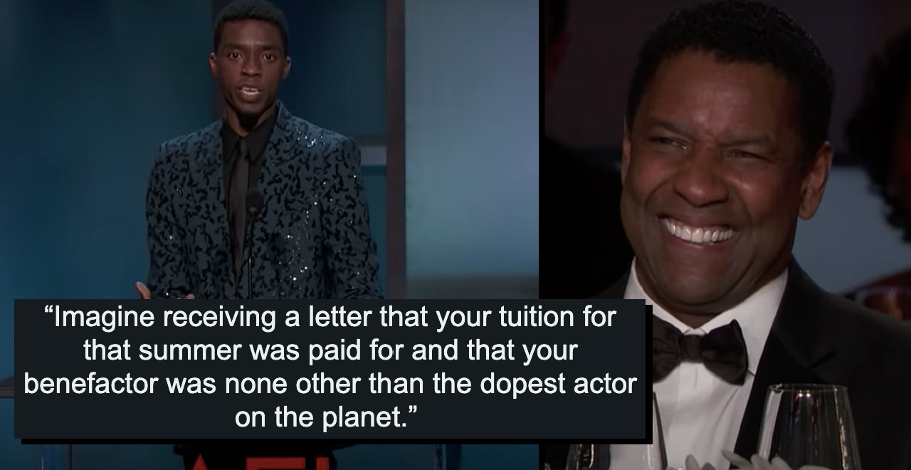 Denzel Washington Paid for Chadwick Boseman's Acting Course