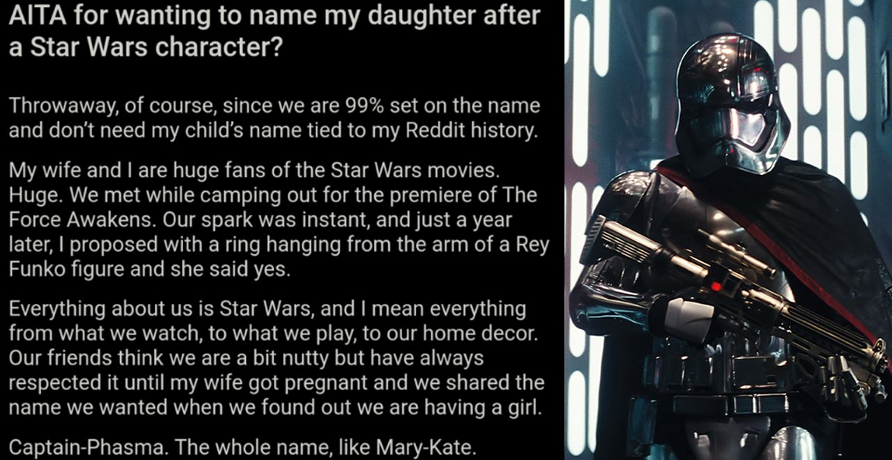 AITA Captain Phasma Dad