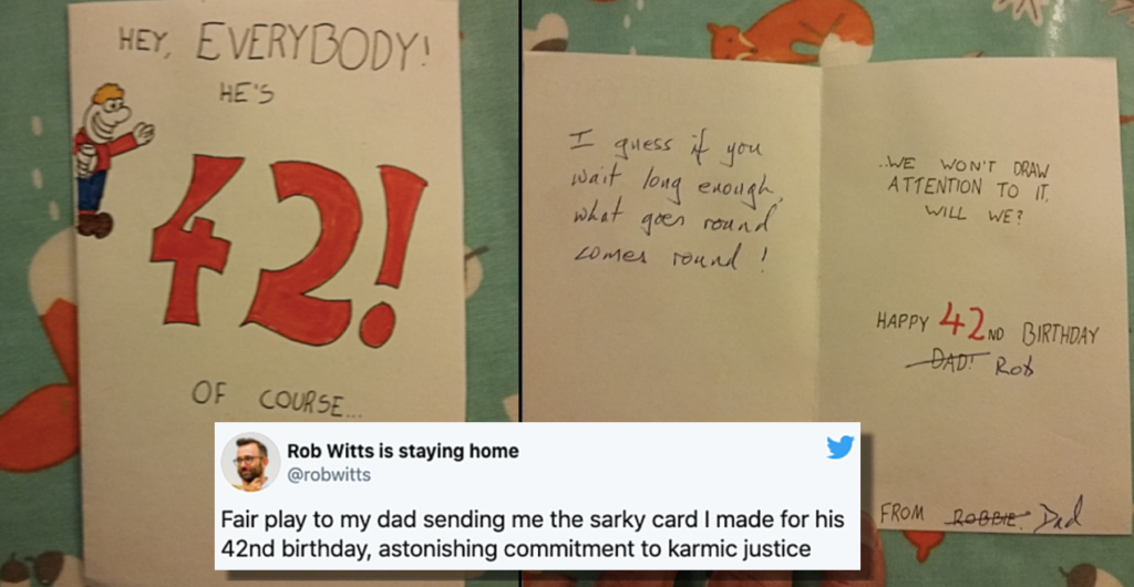 Dad Returns Birthday Card After Decades