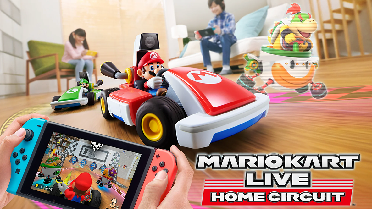 Promotional art for Mario Kart Live: Home Circuit for Nintendo Switch