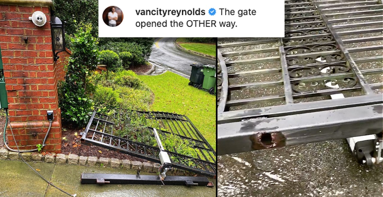 Ryan Reynolds responds to The Rock tearing down his gate