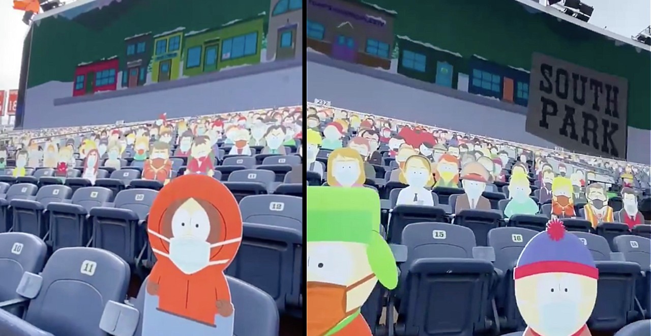 Denver Broncos fill stadium with South Park characters