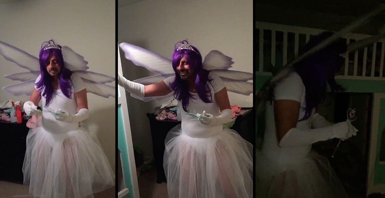 Dad Convinced to Dress Like Tooth Fairy by Wife