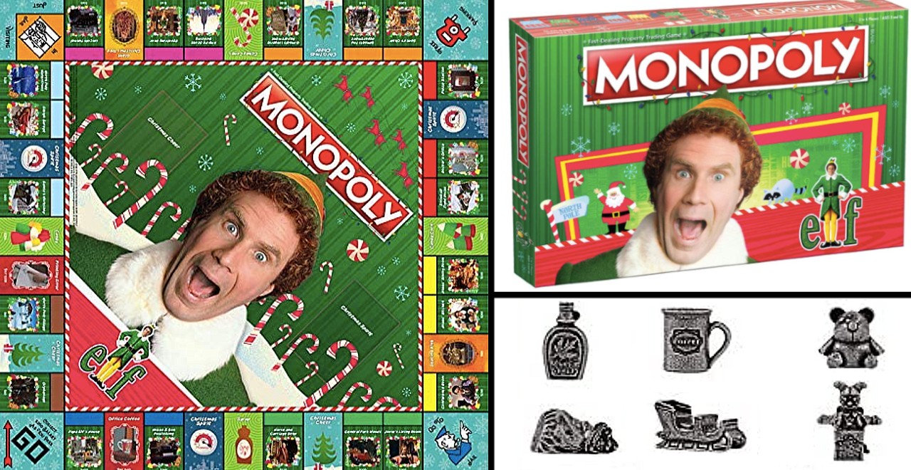 Christmas Collectible Buddy the Elf Movie Edition NEW Monopoly Elf Board Game