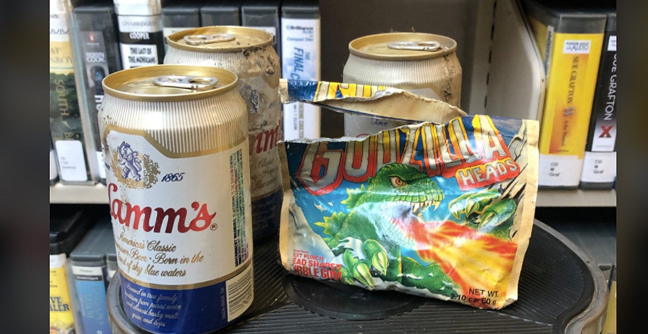 Stash of old gum and beer found at Washington library