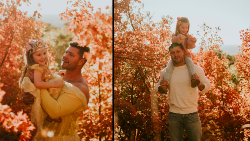 Dad buys Princess Belle dress to match daughter