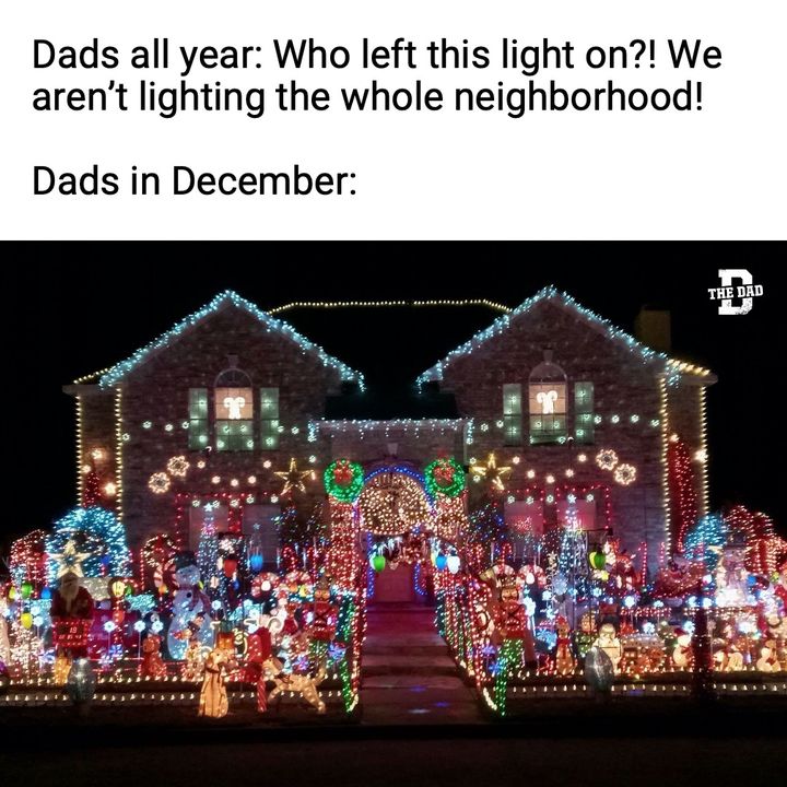 Dads all Year: Who Left the Lights on? Dads in December