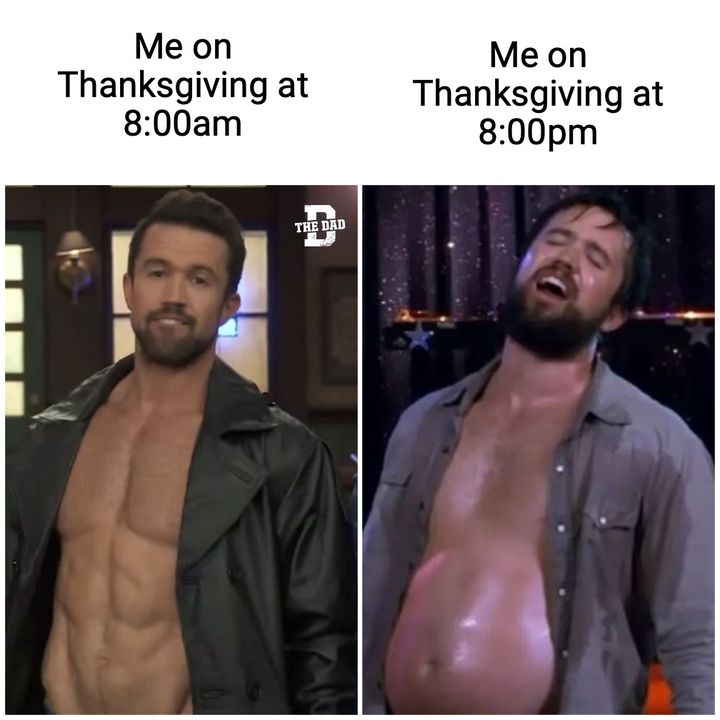 Me on thanksgiving at 8pm