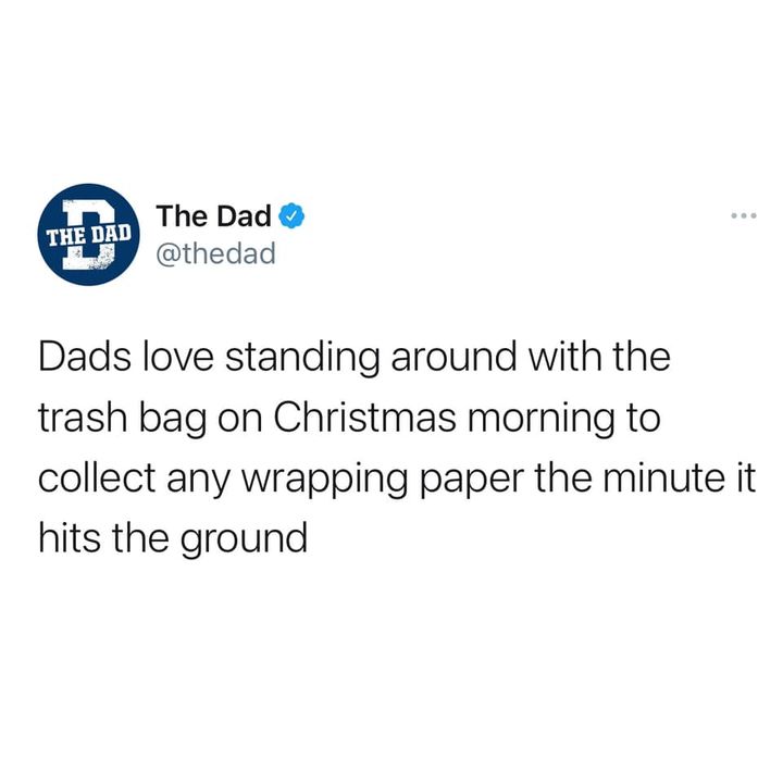 dads love collecting wrapping paper