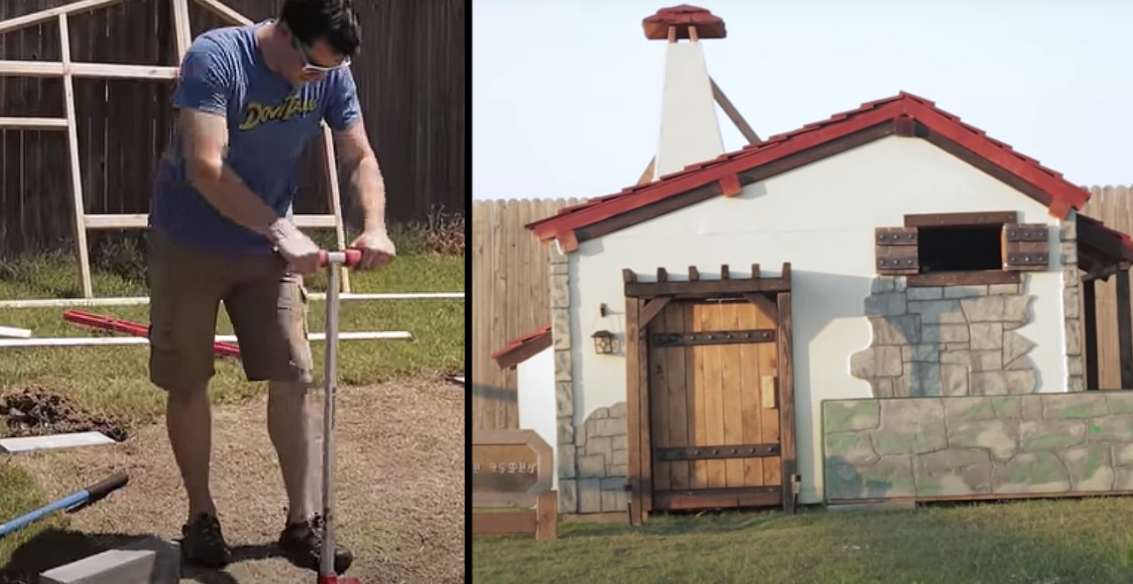 Dad builds Breath of the Wild playhouse