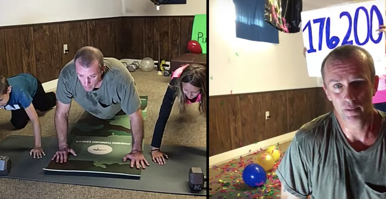 Dad with cancer does 176,200 pushups for others diagnosed with cancer