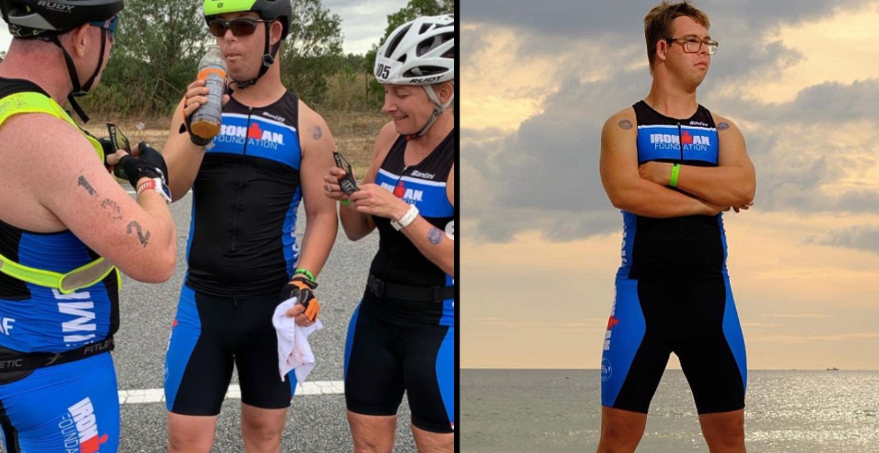 First person with down syndrome to complete ironman triathlon