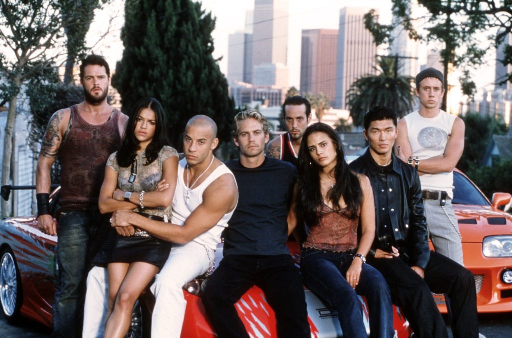 The cast of The Fast & The Furious.