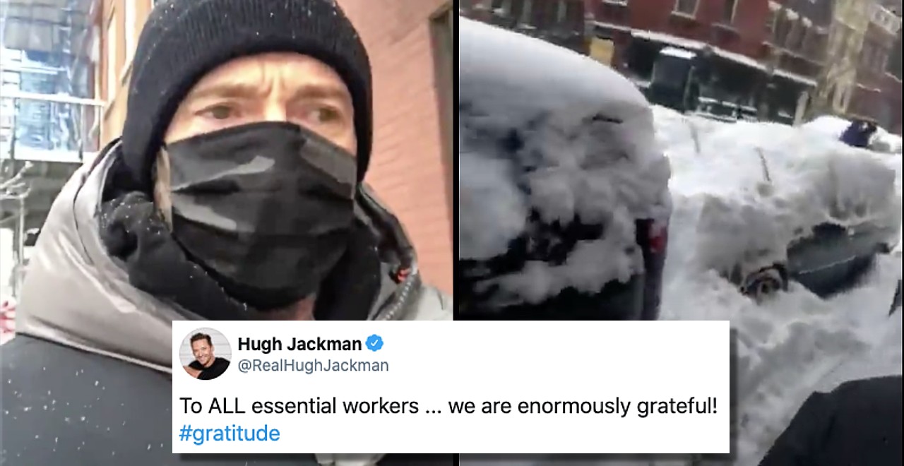 Hugh Jackman expresses gratitude to essential workers