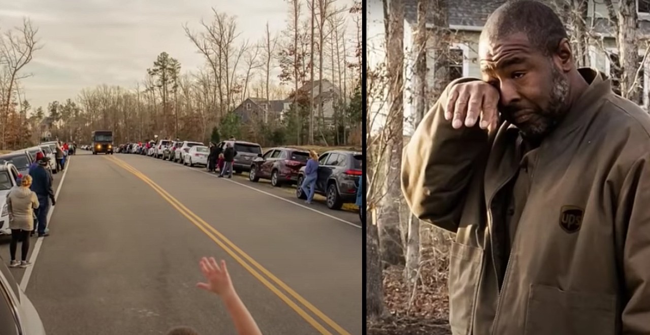 Neighborhood thanks UPS driver