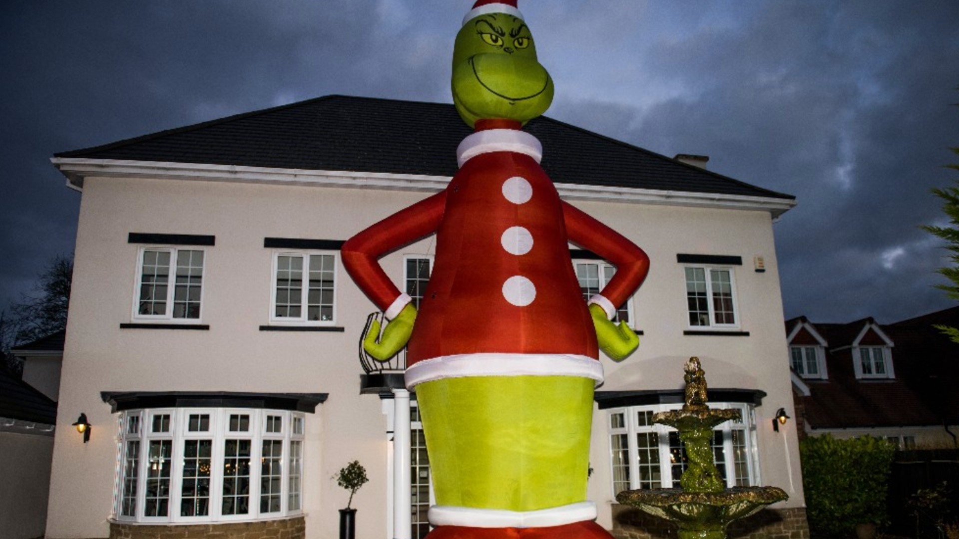 Dad Orders Giant Grinch