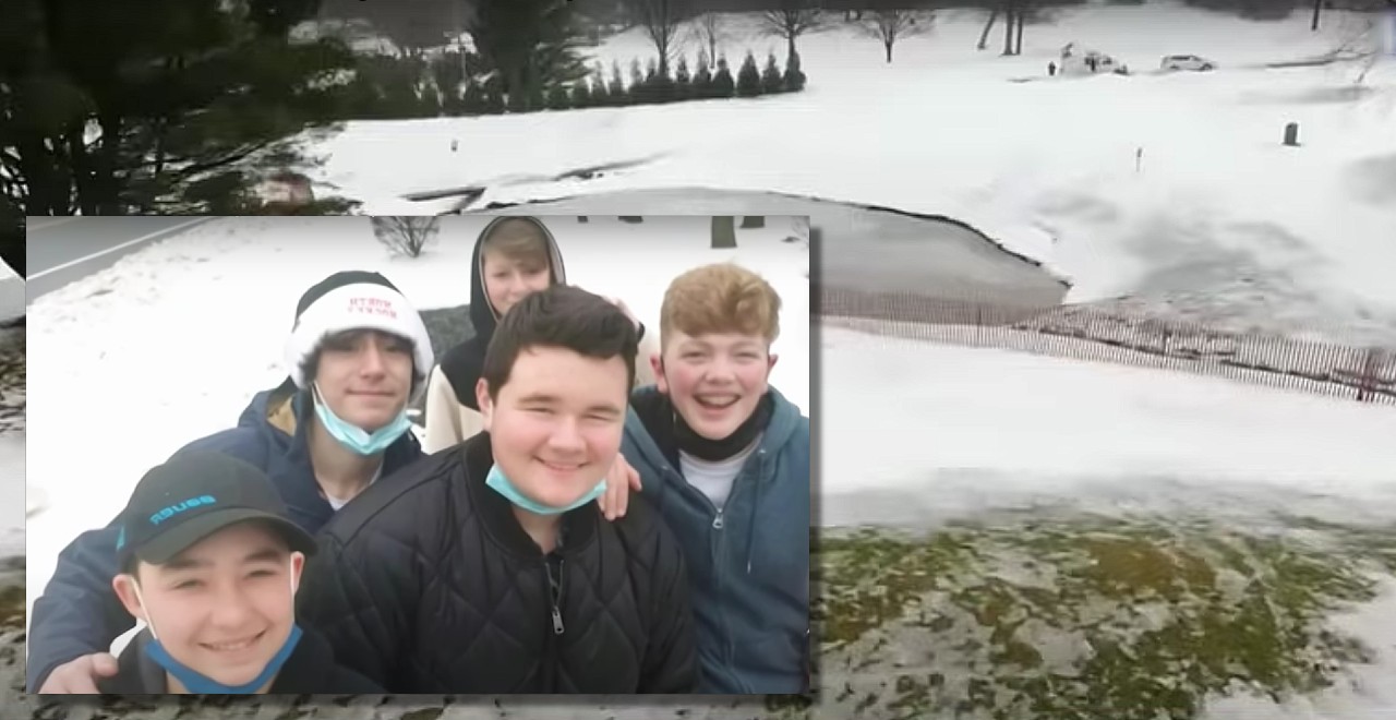 Teens save kids from icy pond