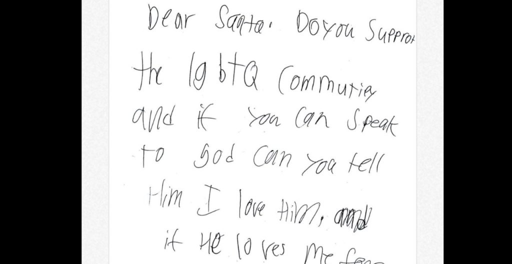 LGBTQ Santa Letter