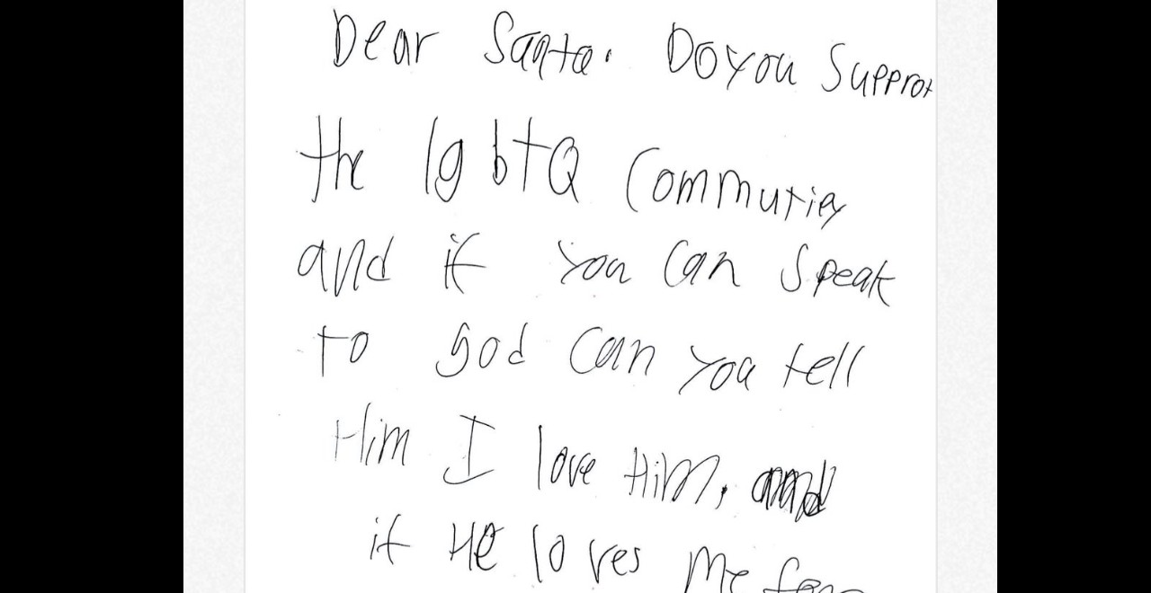 LGBTQ Santa Letter