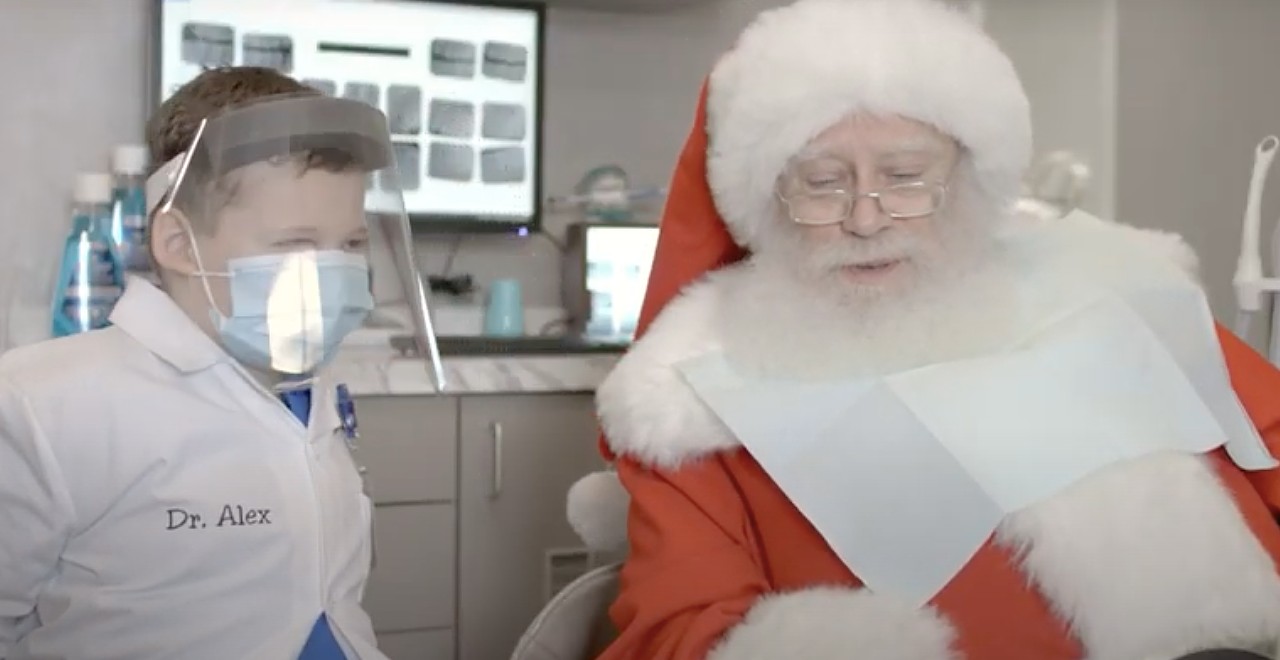 8-Year-old cancer patient becomes Santa's dentist
