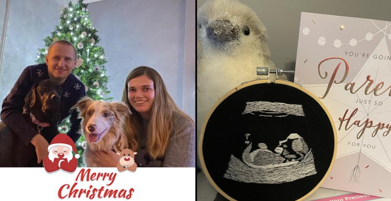 Woman gives blind partner embroidered ultrasound