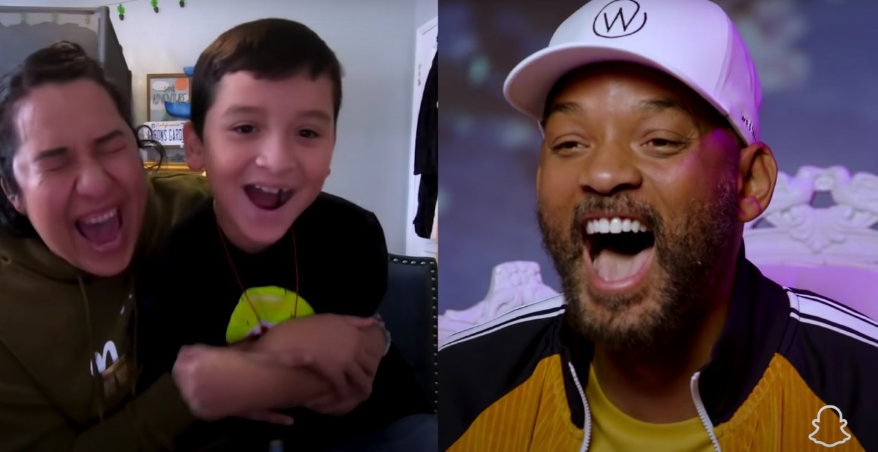 Will Smith Surprises Aaron