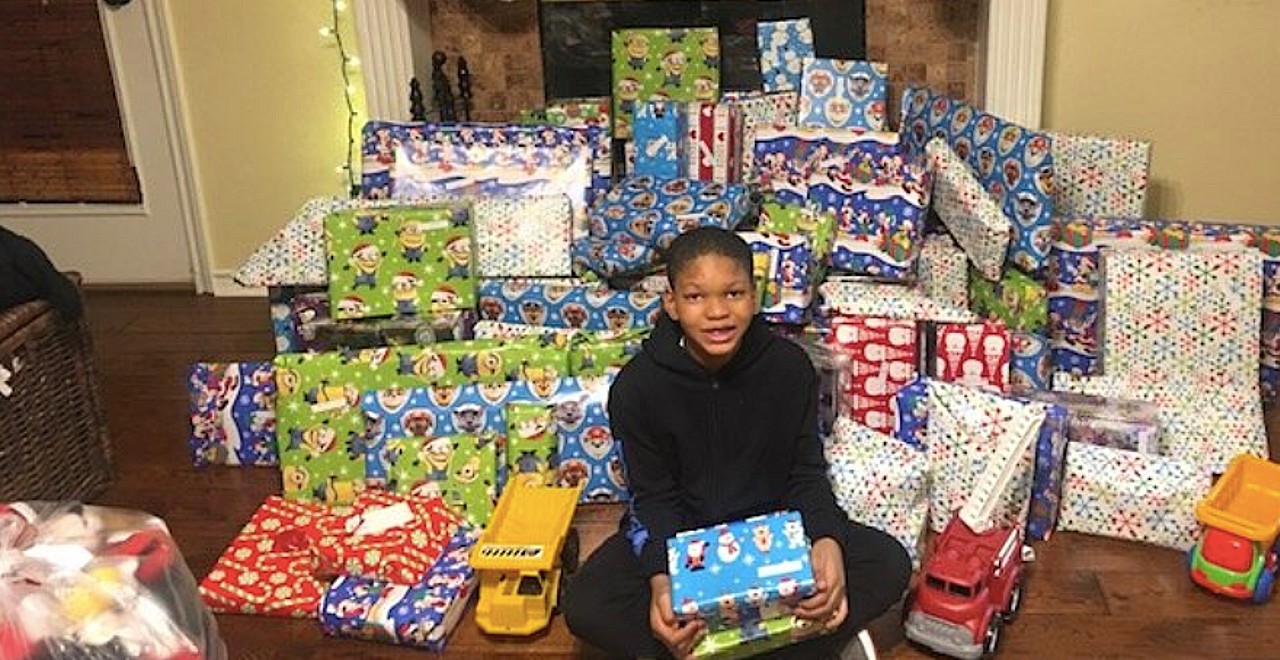 13-year-old buys Christmas gifts for kids in homeless shelter