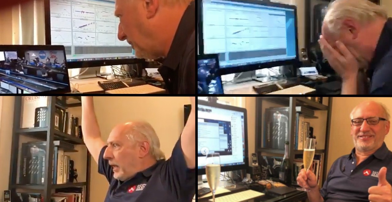 NASA dad watches Mars rover land