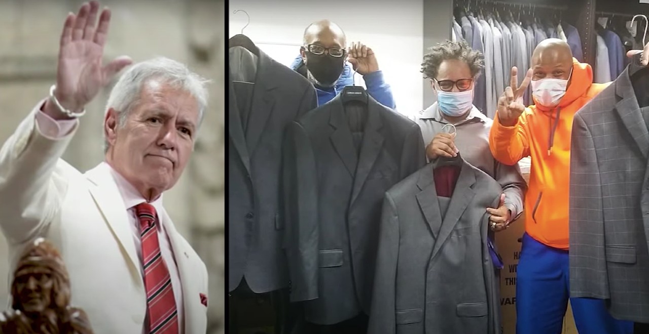 Alex Trebek's Wardrobe was Donated to Organization Helping Homeless Find Jobs