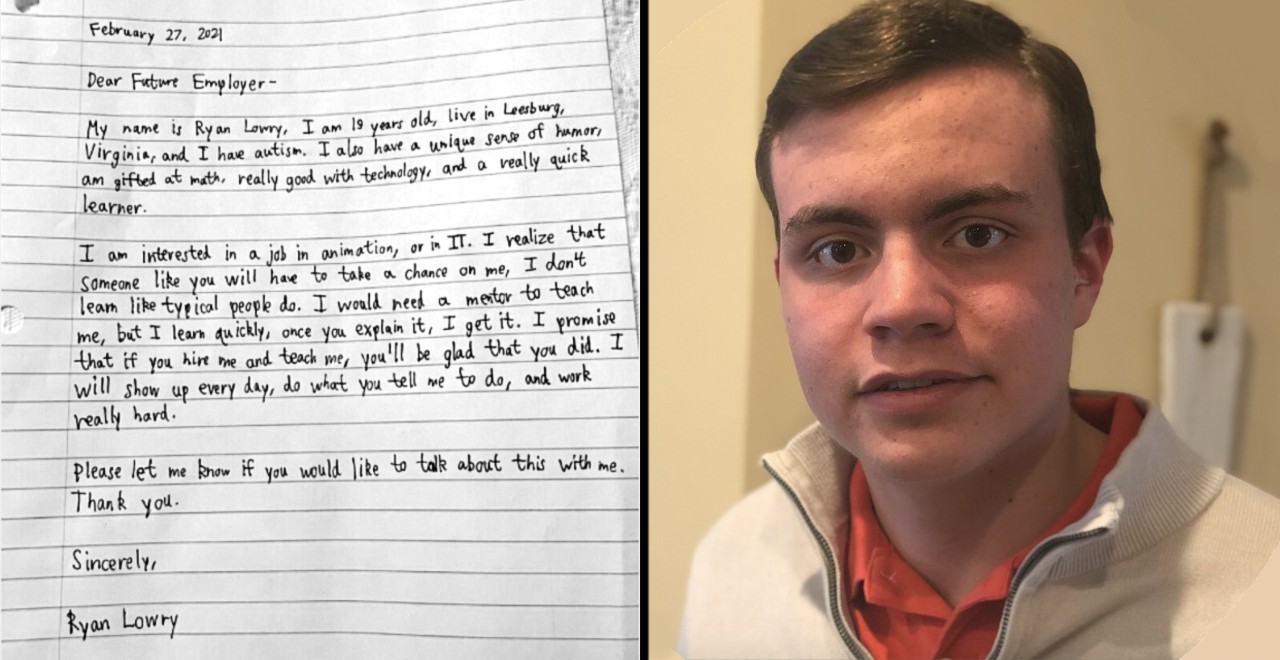 Young man's letter to future employers quickly goes viral