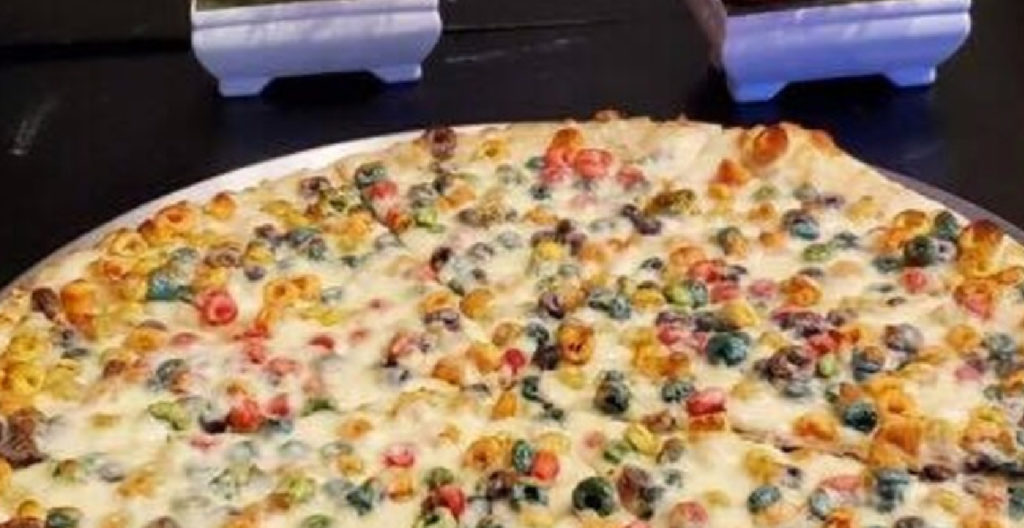 Breakfast Pizza Has Froot Loops Cereal and Greek Yogurt