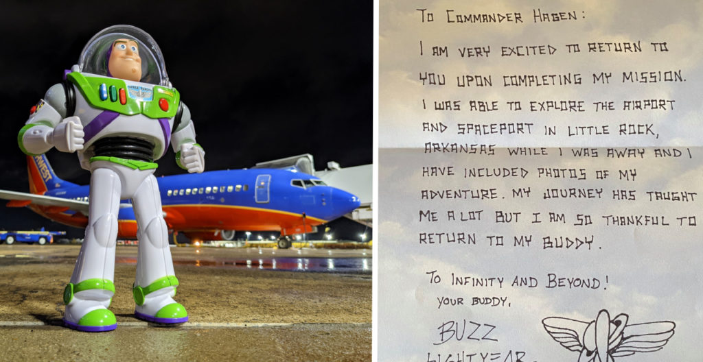Lost Buzz Lightyear is Returned by Airline