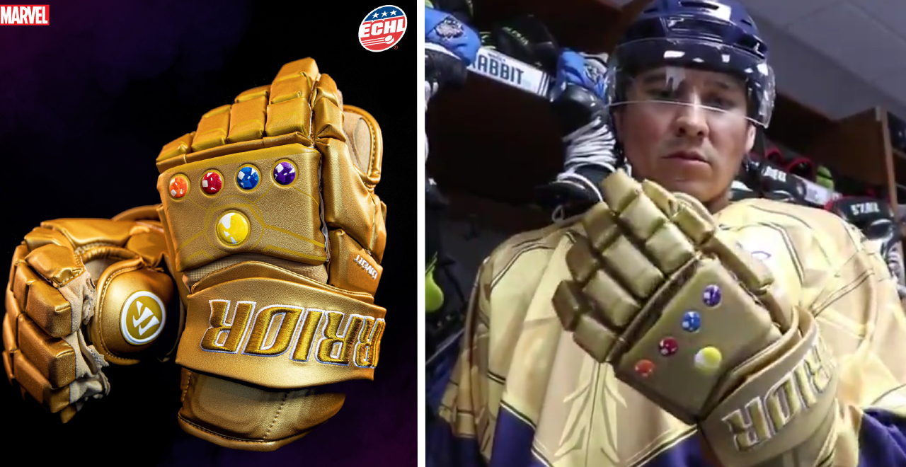 Thanos' Infinity Gauntlet Hockey Gloves