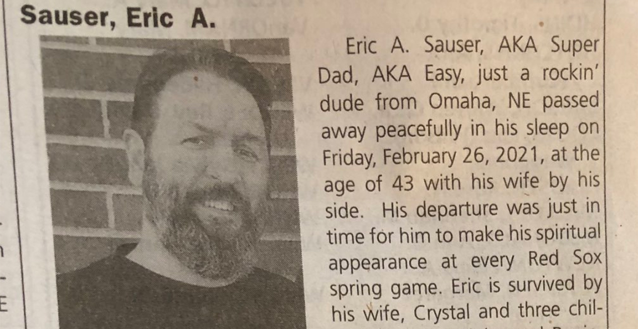 Obit for Dead Sexy Dad